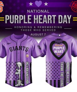 SF Giants x National Purple Heart Day 2025 Limited Baseball Jersey