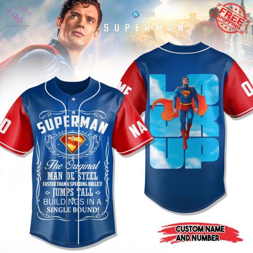 Superman Look Up Custom Name and Number Limited Baseball Jersey