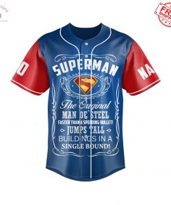 Superman Look Up Custom Name and Number Limited Baseball Jersey 3