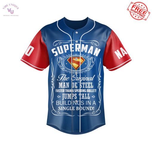 Superman Look Up Custom Name and Number Limited Baseball Jersey