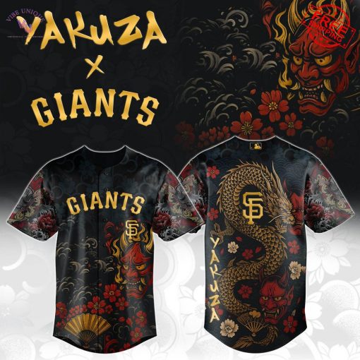 Yakuza Dragon Oni Fury 2025 x San Francisco Giants Limited Baseball Jersey