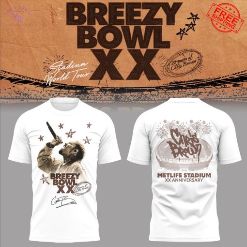 Chris Brown Breezy Bowl XX MetLife Stadium 2025 Limited T-Shirt