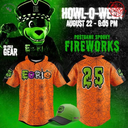 Erie SeaWolves Howl-o-ween 2025 Personalized Limited Baseball Jersey
