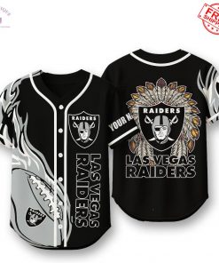 Las Vegas Raiders Native American 2025 Custom Name Limited Baseball Jersey