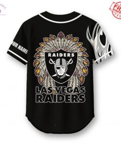 Las Vegas Raiders Native American 2025 Custom Name Limited Baseball Jersey 3
