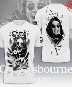 Ozzy Osbourne x Black Sabbath 2025 Limited White T-Shirt