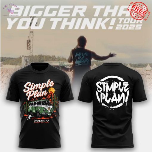 Simple Plan Bigger Than You Think Tour 2025 Limited Merch Collection