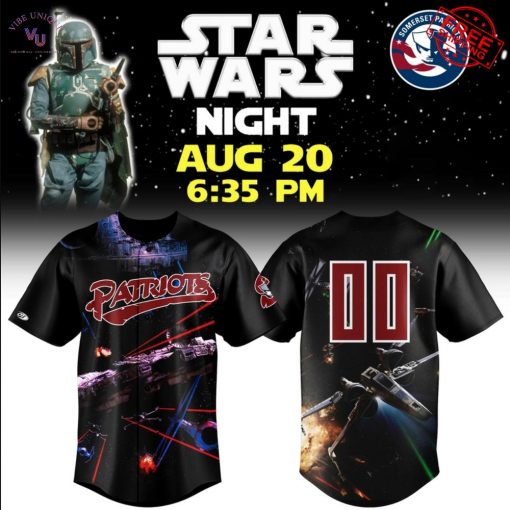 Somerset Patriots x Star Wars Night 2025 Limited Baseball Jersey